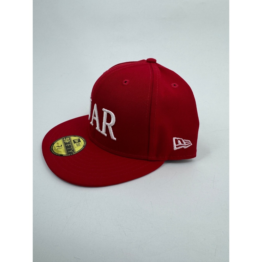 New Era 59FIFTY War Fitted Hat Red White Size 7 3/4 Cap 61.5cm - Picture 3 of 9